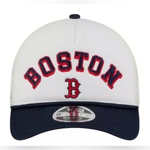 New Era Boston Red Sox White Arch Glitz 9Forty Adjustable Hat